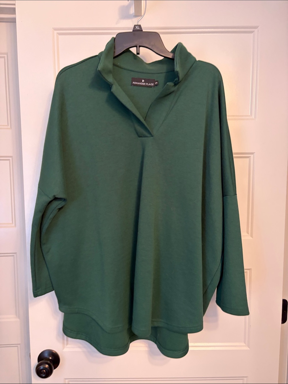 Pomander Place Forest Green Tunic Top